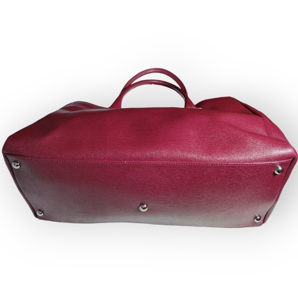 Furla Raspberry Leather Tote - Picture 2 of 6